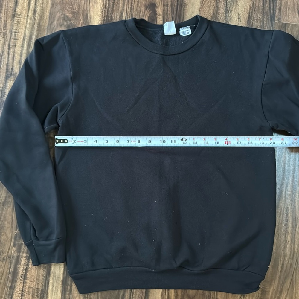 Men’s American Apparel Drop-shoulder Crew Neck Sweatshirt - Black
